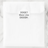 Doge Doosh Comic Splash-Art Hankamer Artjunkhaus Runder Aufkleber (Tasche)