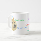 Doge Funny Meme Kaffeetasse (Vorderseite Links)