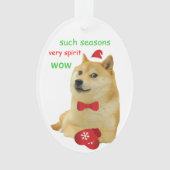 Doge Funny Meme Ornament (Vorderseite)