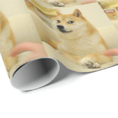 Doge Geschenkpapier (Rolleneckpunkt)