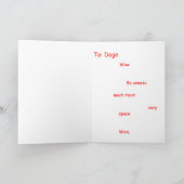 Doge-Grußkarte Karte (Innenseite)