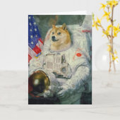 Doge-Grußkarte Karte (Gelbe Blume)