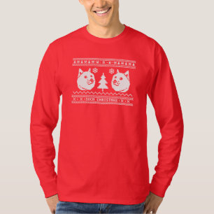DOGE-HÄSSLICHES WEIHNACHTSstrickjacke-MUSTER T-Shirt