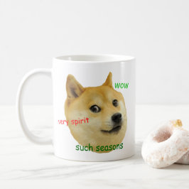 Doge Holiday Funny Meme Kaffeetasse