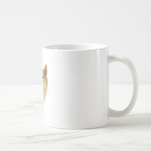 Doge in der Schatten-Tasse Kaffeetasse (Rechts)