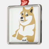 Doge - Internet meme Silbernes Ornament (Links)