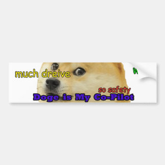 Doge ist mein Kopilot Autoaufkleber