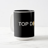 Doge-Kaffee-Tasse Zweifarbige Tasse (Vorderseite Links)