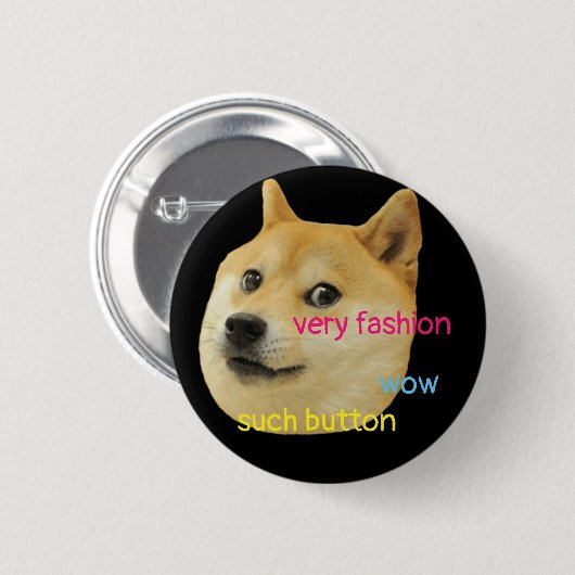 Doge-Knopf Button (Vorne & Hinten)