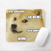 Doge Meme Mousepad (Mit Mouse)