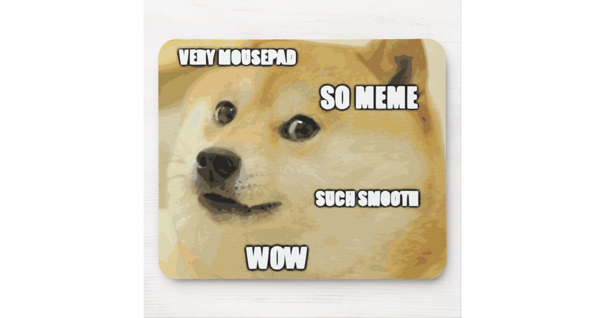 Doge Meme Mousepad Zazzle De