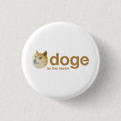 Doge, Münze, Dogenmünze, Dogecoin Button (Vorderseite)