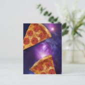 Doge Pizza Galaxy Postkarte (Stehend Vorderseite)