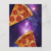Doge Pizza Galaxy Postkarte (Vorderseite)