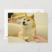 Doge Postkarte (Vorne/Hinten)