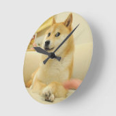 Doge Runde Wanduhr (Winkel)
