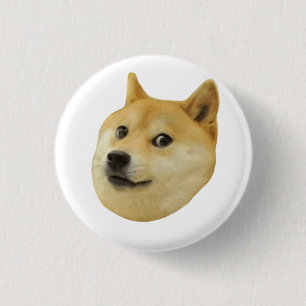 Doge sehr wow viel Hund solches Shiba Shibe Inu Button