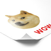 Doge sehr Wow viel Hund wie Shiba Shibe in u Fotodruck (Ecke)