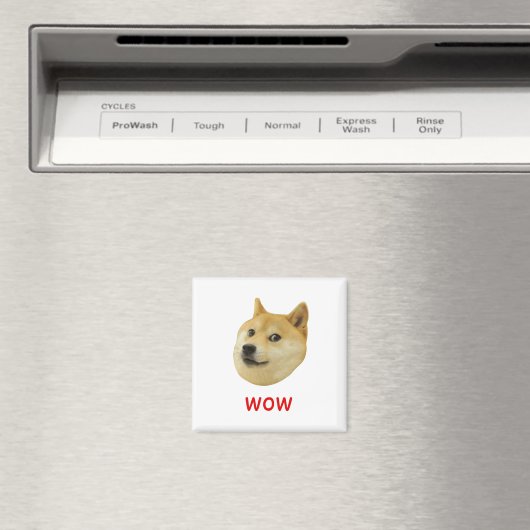 Doge sehr Wow viel Hund wie Shiba Shibe in u Magnet (In Situ (Geschirrspüler))