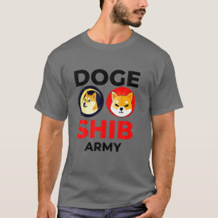 DOGE SHIB Army Dogecoin Shiba Inu Coin Crypto T-Shirt