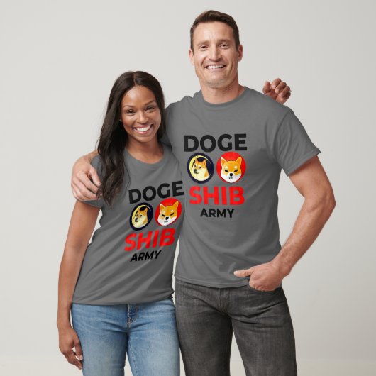 DOGE SHIB Army Dogecoin Shiba Inu Coin Crypto T-Shirt (Unisex)