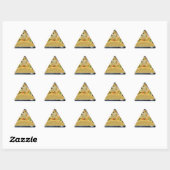 Doge Space-Taco-Mem Dreieckiger Aufkleber (Blatt)