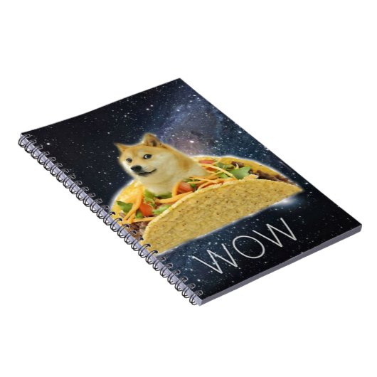 Doge Space Taco Mem Notizblock (Rechte Seite)