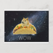 Doge Space Taco Mem Postkarte (Vorderseite)