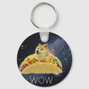 Doge Space-Taco-Mem Schlüsselanhänger