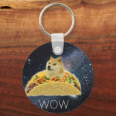 Doge Space-Taco-Mem Schlüsselanhänger (Vorderseite)