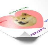 Doge viel Valentinstag sehr Liebe so romantisch Fotodruck (Ecke)