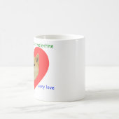 Doge viel Valentinstag-sehr Liebe so romantisch Kaffeetasse (Mittel)