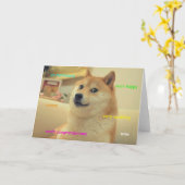 Doge Wedding Karte (Gelbe Blume)
