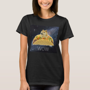 Doge WOW Tacos im Weltraum-Meme mit Sternen #Dogri T-Shirt