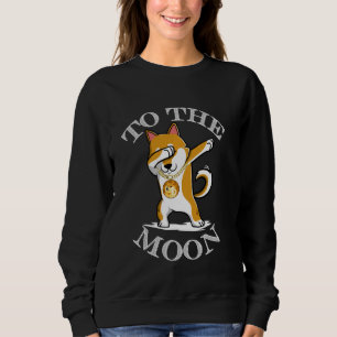 Dogecoin ab zum Mond Krypto Meme Doge Hodl Dab Sweatshirt