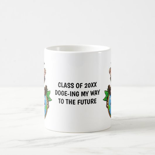 Dogecoin Abschluss Personalisiert Kaffeetasse (Mittel)