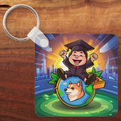 Dogecoin Abschluss Schlüsselanhänger (Vorderseite)