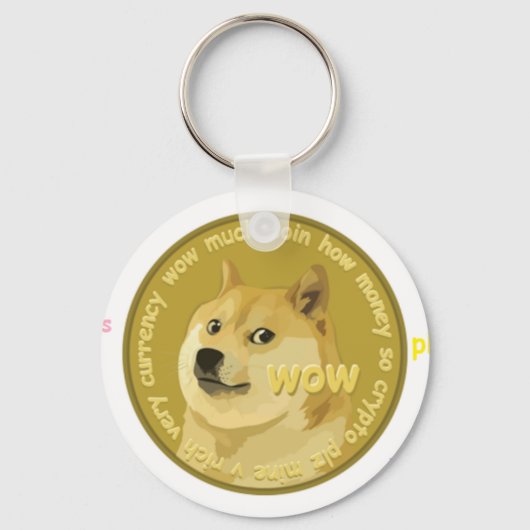 Dogecoin-Accessoires - The Chatty Shiba Inu Schlüsselanhänger (Vorderseite)
