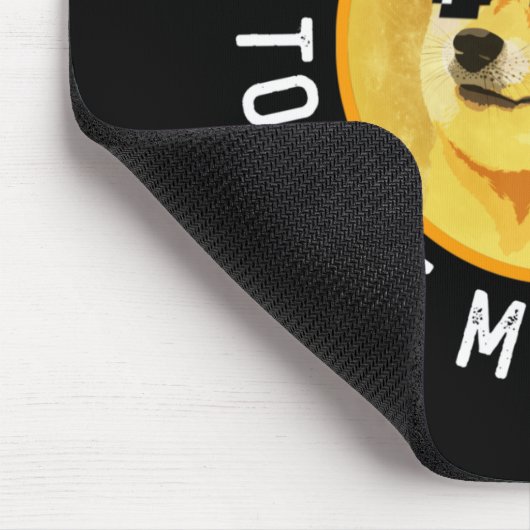 Dogecoin an den Mond Funny CryptoCurrency Meme Mousepad (Ecke)