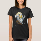 Dogecoin Astronaut Blockchain Dogecoin To The Moo T-Shirt (Vorderseite)