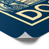 Dogecoin Astronaut Doge To The Moon Crypto Funny Poster (Ecke)