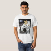 Dogecoin-Astronaut zum Mond T-Shirt (Vorne ganz)
