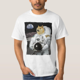 Dogecoin-Astronaut zum Mond T-Shirt