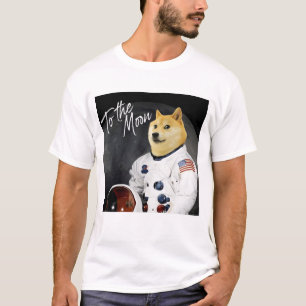 Dogecoin Astronaut zum Mondblocker HODL T-Shirt