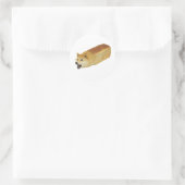 Dogecoin Brot Loaf Crypto Runder Aufkleber (Tasche)