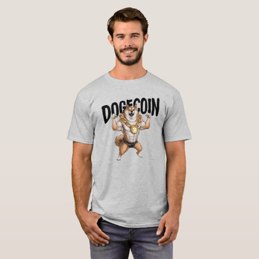 Dogecoin Dog Tshirt (Vorne ganz)