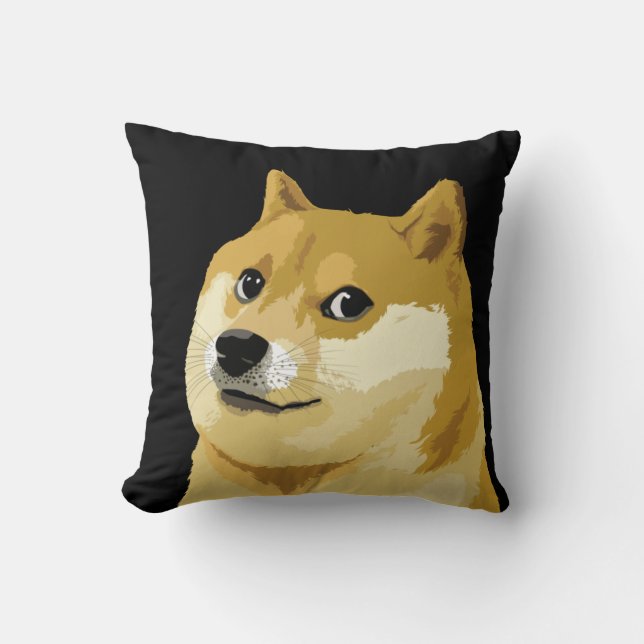 Dogecoin Doge Day to Moon Stock Market Crypto Kissen (Vorderseite)