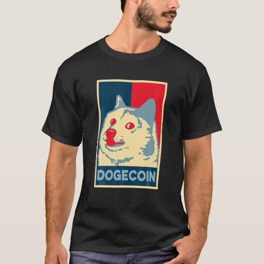 Dogecoin Doge HODL - Crypto Meme Men Women T-Shirt (Vorderseite)