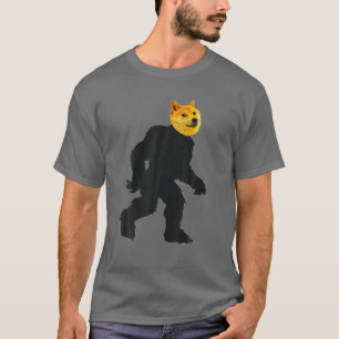 Dogecoin Doge HODL Sasquatch Meme Funny Dogezilla T-Shirt