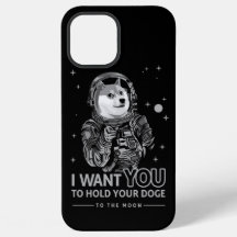 Dogecoin Doge Wollte ich dich zum Mondkrypto Funny